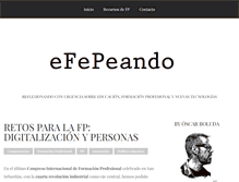 Tablet Screenshot of efepeando.com